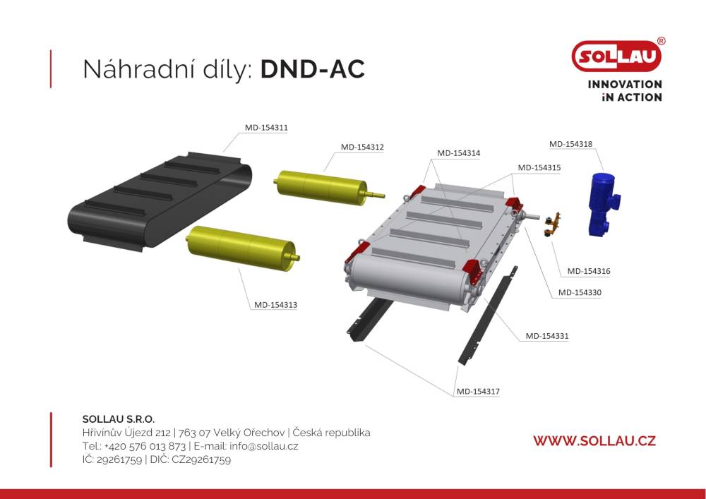 Náhradné diely na separátor DND-AC