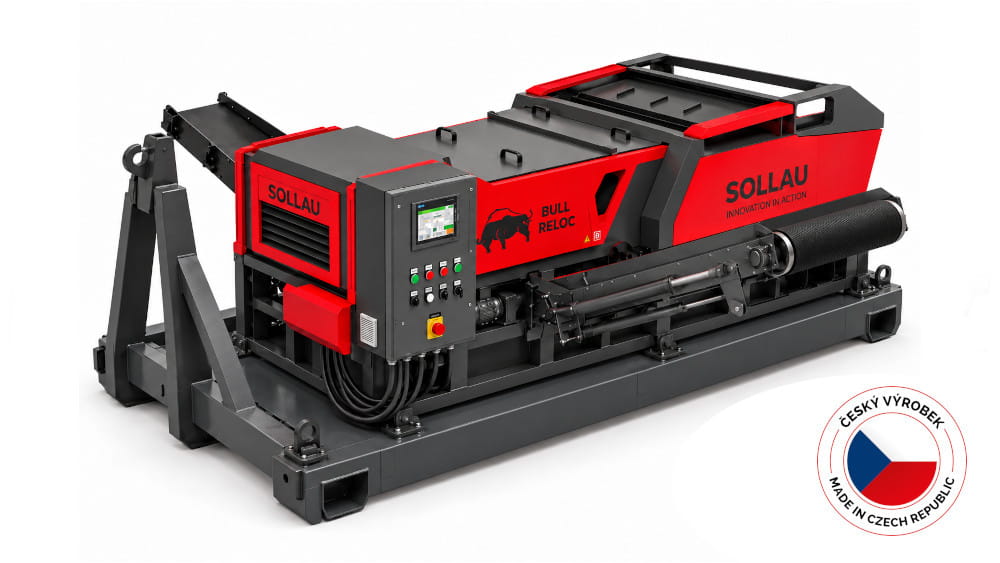Mobilní Eddy Current separátor ECS-E BULL RELOC