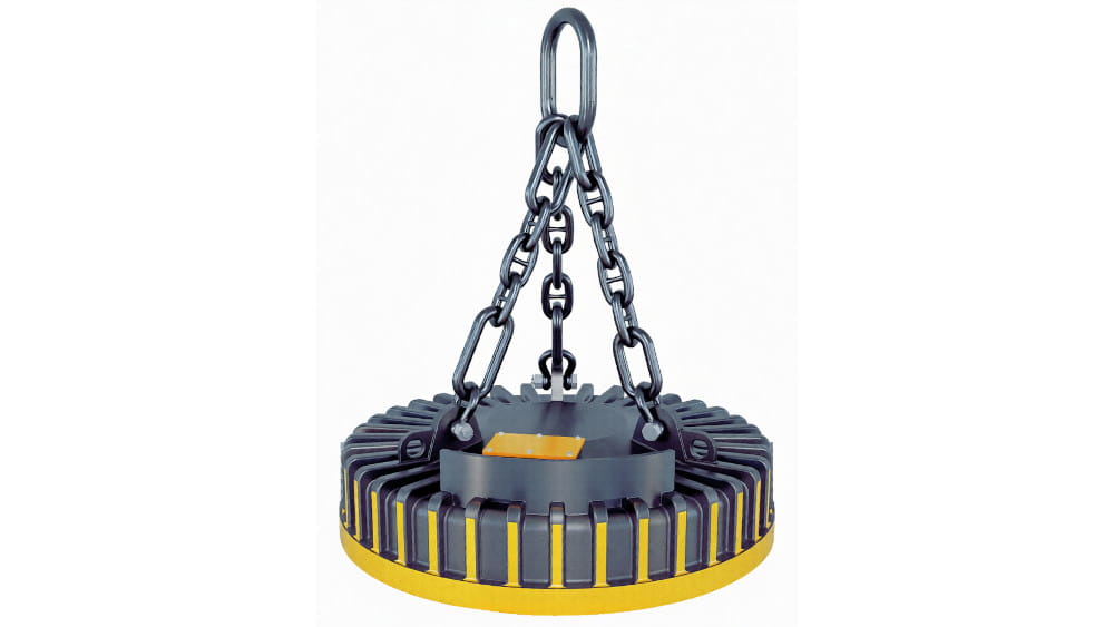 Šrotový elektromagnet EMG-SM – kruhový magnet na šrot