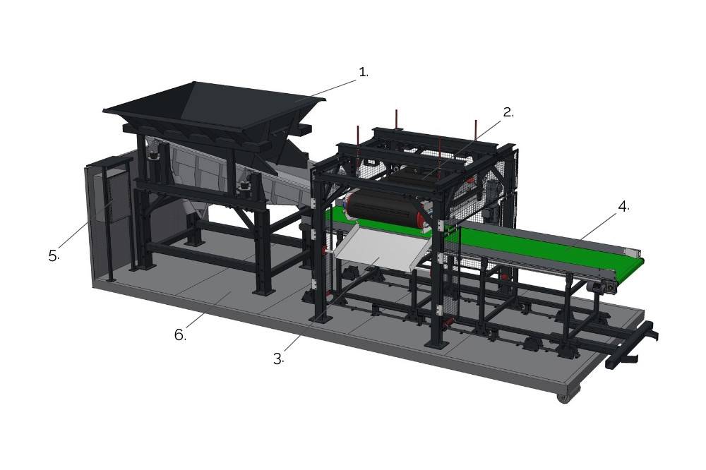 Mobilní třídící linka - modul 1