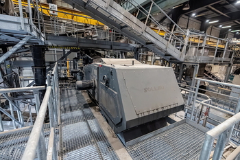 Eddy current separátor ECS – třídění neželezných kovů ze škváry ZEVO
