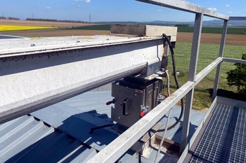 Desková magnetická lucerna ML 250 N – separace kovů z granulované krmné směsi
