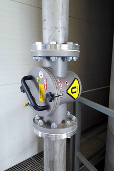 Magnetický separátor do potrubí MSP-S – pneumatická doprava mouky ve výrobě těstovin