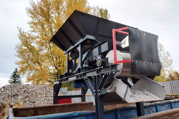 Magnetický buben MB 506 N 800 – dočištění železné frakce při recyklaci kovů