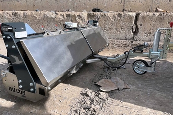 Magnetická metla MS 2000 FALCON – čištění ploch od popadanéo šrotu
