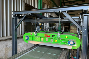 Závěsný elektromagnet DND-AC-E – čištění ploch od popadanéo šrotu