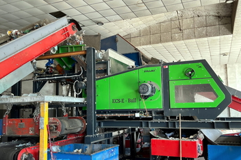 Eddy current separátor ECS-E 2000 BULL – separace kovů z tuhých alternativních paliv TAP