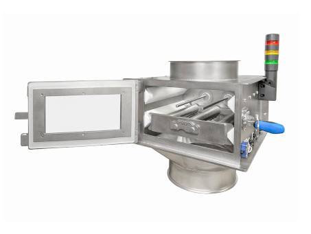 Skříňové roštové magnetické separátory MSS-MC ALARM se signalizací zaplnění