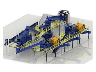 Automatická třídící linka na separaci aluminiových disků