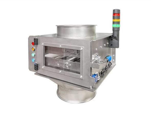 Skříňové roštové magnetické separátory MSS-MC ALARM se signalizací zaplnění