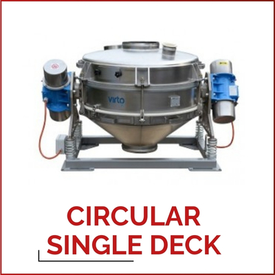 CIRCULAR SINGLE DECK – Kruhové vibrační síto pro extrémně náročné aplikace