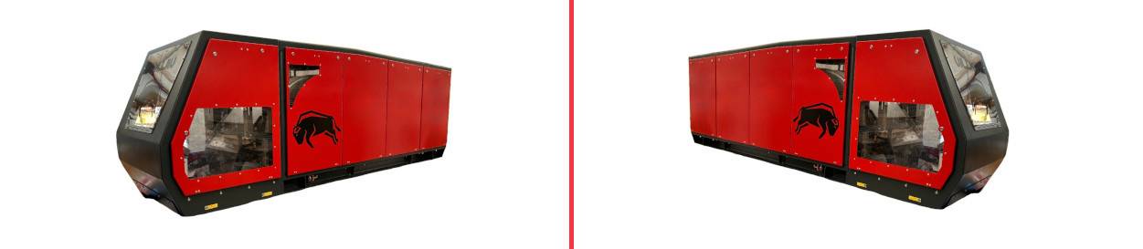 Magnetický separátor s excentricky uloženým rotorem ECS-E BUFFALO