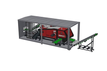 3D model třídicí linky